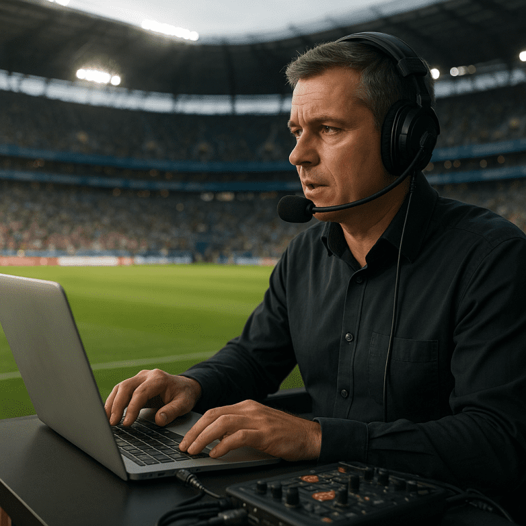 Kulisy pracy spikera stadionowego